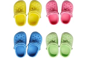 CARREUTY Baby Doll Accessories for 12-18 Inch Doll, 4 Pair of Colorful Doll Shoes Accessories Set Doll Dress up Toys Baby Dolls for 30-45 cm New Doll Girls Boy Birthday Gift