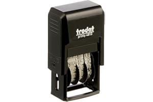Trodat Printy 4810 Tampon dateur - Année Mois Jour Chiffres Auto-encreurs - 3,8 mm Noir