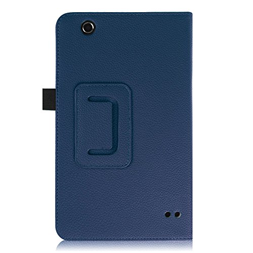 Fintie Odys Syno 8 Hülle Case – Slim Fit Folio Kunstleder Schutzhülle Cover Tasche mit Ständerfunktion und Stylus-Halterung für Odys Syno 20,3 cm (8 Zoll) Tablet-PC, Marineblau - 8