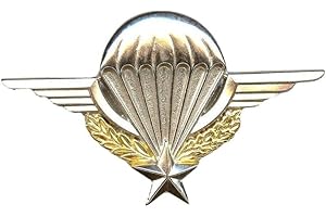 Générique Insigne Parachutiste avec Attache 2 pin's et Emplacement pour numéro de Brevet