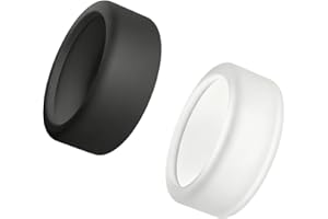FNSIGHD 2 Pcs Ring Protector,Ring Protector Gym,Anti-Scratch Elastic Case Finger Wrapper,Practical Anti Knock Fall And Scratch Silicone Rings Protectors for Woking Out Women Men (White, Black)