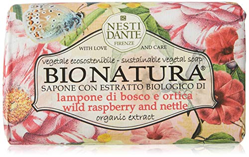 Nesti Dante Bio Natura Wild Raspberry and Nettle Soap Mydlo toaletowe Malina i Pokrzywa 250g