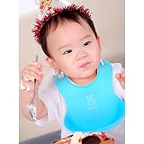 Itaar Silikon-Babylätzchen 3 Farben mit wasserdichter Tasche faltbar mit weichem einstellbarem Halsband - 6