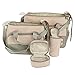 GSPStyle Women Nylon Oxford Nappy Bag Diaper Bag Changing Bag 5pcs In Pack Khaki