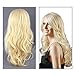 Discoball High Quality Womens Light Blonde Fashion Natural Full Curl Wig Cosplay Party