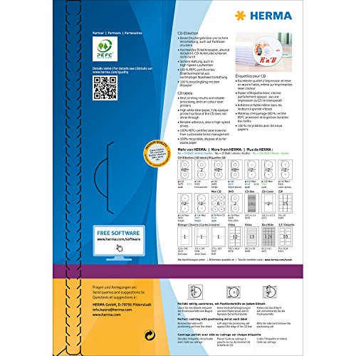 Herma 8619 - Pack de 60 etiquetas di metro 78 mm color blanco reviews Herma 8619 - Pack de 60 etiquetas di metro 78 mm color blanco