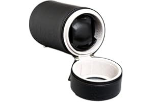 CUTYZ Remontoir de montre for montres automatiques - Boîte de voyage à support unique à piles - Moteur silencieux, modes de rotation, fenêtre en acrylique - Boîtier à remontage mécanique for hommes et femme