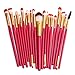 Tonsee® 20PCS Set Brosse Pro Makeup Brush Tools Make-up Toiletry Kit Wool Makeup Brush (Red+Gold)