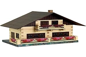 Walachia- Chalet Alpino Kit in Legno, Colore Bianco, S, 195
