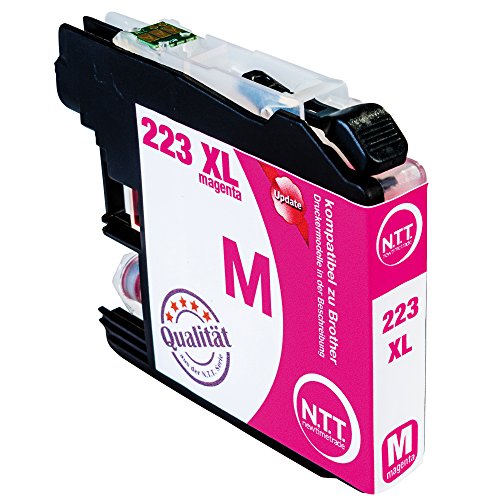 N.T.T.® 4x XL Tintenpatronen kompatibel zu LC-223 , LC-225 , LC-227 (1 Schwarz, 1 Cyan, 1 Magenta, 1 Yellow) für Brother mit aktuellstem Chip DCP-J4120-DW, MFC-J4420-DW, MFC-J4425-DW, MFC-J4620-DW, MFC-J4625-DW, MFC-J5320-DW, MFC-J5625-DW, MFC-J5720-DW, MFC-J5600, MFC-J5620-DW, Druckerpatronen - 4