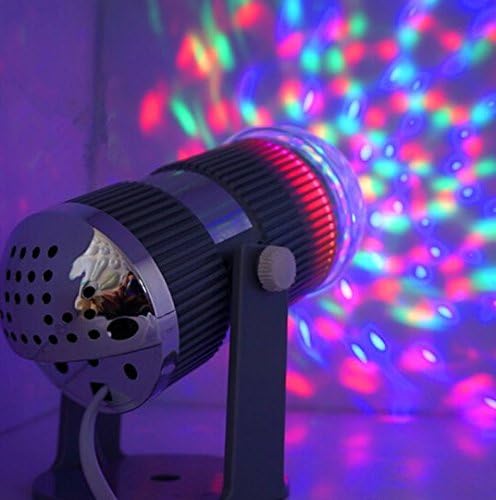 Small steel cannons fixed bracket color atmosphere bubble LED rotating colorful crystal magic ball stage lighting KTV bar flash