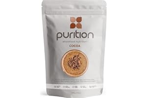 Purition Chocolate – High Protein Wholefood Shake | 500g Natural Meal Replacement with Whey Protein for Keto Diet, Weight Loss & Healthy Breakfasts | 12 Servings