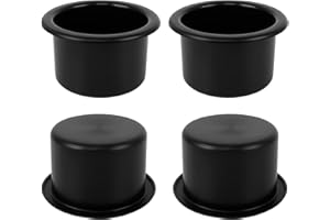 Yangfei Lot 4 porte-gobelets plastique remplacement intérieur (noir)