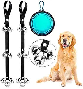 DOYOO 2 Pack Dog Doorbells Premium Quality Training Great Dog Bells Adjustable Door Bell Dog Bells for Potty Training Your Puppy The Way - Premium Quality - 7 Extra Large Loud 1.4