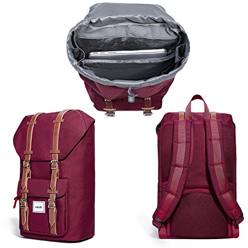 KALIDI 17 Zoll Laptop Rucksack Backpack Schulrucksack für bis zu 15.6 zoll Laptop Notebook Computer Arbeit Campus Studenten Outdoor Reisen Wandern mit Großer Kapazität - 6