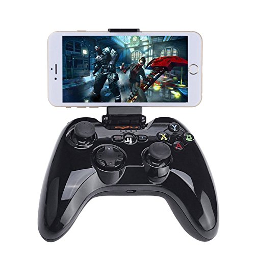 koiiko Bluetooth Gamepad Controller, iOS MFi Wireless Gaming Joystick with Clamp Holder Compatible with iPhone Xs, XR X…