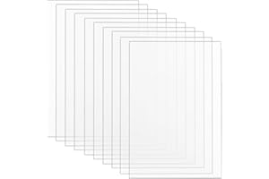 Sgehai 14pcs 15 x 20cm x 1mm Acryl Sheets, Plastic Sheets for Crafts, Painting, Picture Frame, Printing etc