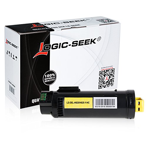 Logic-Seek Toner kompatibel zu Dell H625 H825 CDW H820 Series S2825 CDN - Yellow 2.500 Seiten