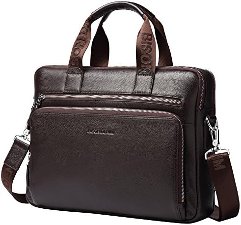 Men's Business Laptop Bag up to 15-17 inches I 2 compartments I Shoulder Bag Purse Briefcase Tote Bag