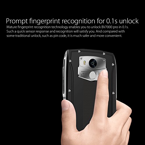 Blackview BV7000 PRO 5.0'' FHD Rugged Smartphone IP68 impermeabile/resistente/antiurto cellulare da lavoro con GPS/GLONASS/OTG/Fingerprint, 4G Android 6.0/4GB RAM 64GB ROM/Batteria 3500mAh/Dual SIM