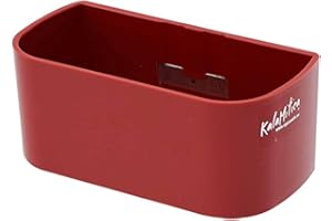 KalaMitica - Vaschetta Magnetica, Contenitore Magnetico Portaoggetti e Porta Vasi - Organizer per Penne e Pennarelli per Lavagna, Frigo, Scuola, Ufficio - 13,8 x 6,7 x 5,7 cm - Rosso