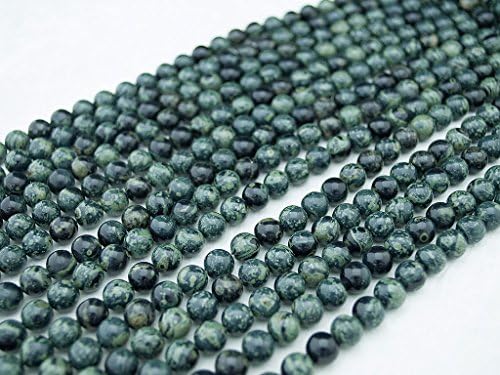 Green Forest Gems, DIY, Kambaba Jasper, Natural, 4mm, Plain Round Semi-precious Gemstone Bead, About 38cm a Strand.