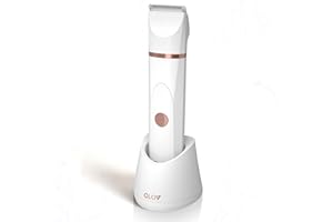 OLOV Bikini Trimmer Women, Cordless Wet and Dry Electric Lady Shaver, Replaceable Ceramic Blade Heads, USB Recharge Dock & Nose Trimmer, Womens Razor for Underarm Nose Legs Pubic Hair