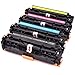 Produktbild 4 Stücke (1 Schwarz 1 Cyan 1 Magenta 1 Gelb) CE410X CE411A CE412A CE413A Tonerkartusche Kompatibel für HP Color LaserJet Pro 300 M351A MFP M375NW Pro 400 M451DN M451DW M451NW M475DN M475DW MEHRWEG