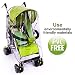 MTURE Full Coverage Universal Pushchair Stroller Buggy Rain Cover for Baby Outdoor Travel,PVC free -Transparent