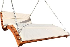 ALEOS. Design Hollywoodliege 'Aruba-Lounger' aus Holz Lärche (ohne Gestell)