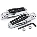 Rider Rear Passenger Footrests Foot Pegs Motor Foot Rests 2PCS Fit For Suzuki Marauder 800 1997 1998 1999 2000 2001 2002 2003 2004