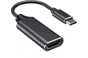 CHIOINS USB C to HDMI Adapter, Type c to HDMI 4K Adapter with Video Audio Output for MacBook Pro 2018/2017/2016, Samsung Galaxy S10+ S10 Note 9/S9/Note 8/S8, Huawei P30 P20 Mate 20 (Black)