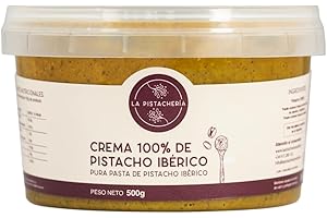 LA PISTACHERIA Crema 100% de Pistacho Ibérico, Pasta Pura de Pistacho (500 gr)