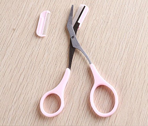 Ularma 1PCSEyebrow Comb + Eyebrow Scissor Makeup Tool