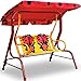 Produktbild Hollywoodschaukel Kinder Marienkäfer rot Kinderschaukel 2 Sitzer Gartenschaukel Garten
