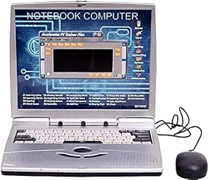 Quant Store Educational Kids Notebook Computer with 22 Fun Activities (Grey)