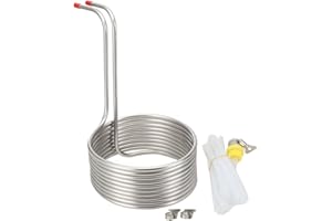 Lfhelper Spirale di raffreddamento a immersione, a forma di serpente di raffreddamento, a spirale di raffreddamento, diametro 23 cm, tubo di raffreddamento per birra, birra, serpente di