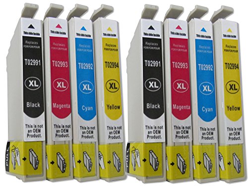 8 komp. XL Druckerpatronen Ersatz für Epson Home XP 235 332 335 245 247 342 345 432 435 442 445 Epson 29XL