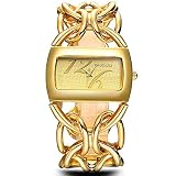 SW Watches BAOSAILI Real Vergoldung Circel Strap Frauen-Luxusuhr-Kleid-Uhr Japan Movt Charme Damen Armbanduhr,Gold