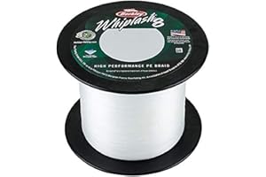 Berkley Whiplash 8 Braided Fishing Line - 100% Dyneema 8 Strand Braid for Saltwater and Freshwater Fishing
