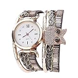 Damen Uhr Mumuj Elegant Bunt Analog Quarz Strass Eule Armbanduhr Mädchen Luxus Klassik Lässige Armbanduhren Geburtstagsgeschenk Festliche Uhr (Band breite: 0.7' / Länge: 15.8', Schwarz)