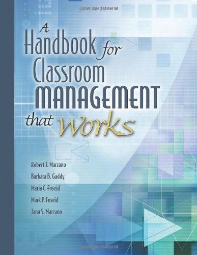 Handbook for Classroom Management That Works by Robert J. Marzano (2006-01-11)