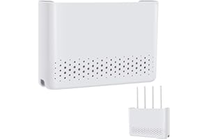 Ayixiwarz Router Schrank, Router Box, Router Verstecken 25.6*17*5.6cm weiß, WiFi Router Aufbewahrungsbox Regal, Wall Organizer Box, Wifi Schrank, Wallboxen, Wand WLAN Wandbehänge TV Kabel Verstecken