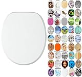 wc deckel migros L/B: ca. 47,0 / 37,7 cm WC Sitz, viele schöne WC Sitze zur Auswahl, hochwertige und stabile Qualität aus Holz (Weiß)