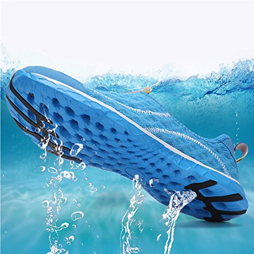 SAGUARO® Unisex Damen Herren Aquaschuhe Strandschuhe Breathable Ineinander Greifen Wasserdicht Schlüpfen Schnell Trocknend Schwimmschuhe Surfschuhe - 3