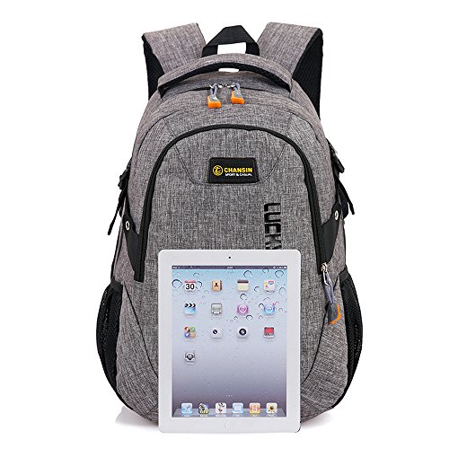 Y6086  Teimose 15 6inch Laptop Bag Business Case Classic Daypack Bookbag Travel Backpack School Bag Rucksack  GRAY 