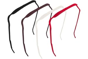 WHGHNCQ 4 Pezzi Cerchietto Quadrato,Cerchietti per Capelli Ricci,Cerchietto Invisibile per Capelli,Cerchietto Occhiali da Sole, Adatto a Tutti i Tipi di Acconciature Ricce (4 colori)