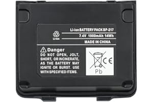 VINEYUAN Batteria di ricambio 7.4V 1900mAh BP-217 BP-217Li per IC-80AD IC-91A IC-91AD IC-E80D IC-E90 IC-E91 IC-T90 IC-T90A IC-T90E IC-T91 ID-91 Radio Li-ion Batteria