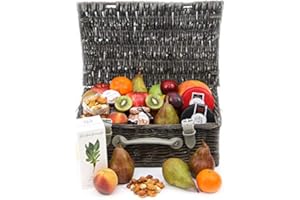 EXPRESS4FRUITS Gourmet Cheese and Fruit Hamper - Fruit Gift Baskets and Gift Hampers with Next Day UK delivery