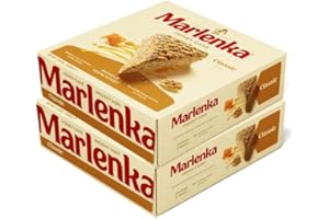 ‎MARLENKA MARLENKA® Duopack Honigkuchen 2 x 800 g | Tschechischer Kuchen für Desserts und Geschenksets | Leckere Honigtorte | Honey Cake für besondere Anlässe (2er Pack), klassisch